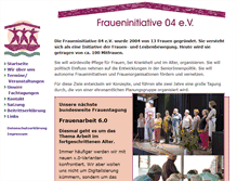 Tablet Screenshot of fraueninitiative04.de